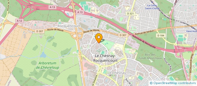 localisation de l'entreprise LES VOIES DE LA MUSIQUE à LE CHESNAY-ROCQUENCOURT
