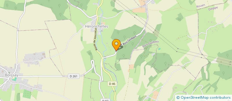 localisation de l'entreprise LES VOIES DU HERON  HERONCHELLES