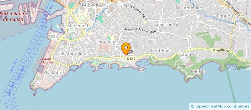 localisation de l'entreprise LES VOILES  TOULON