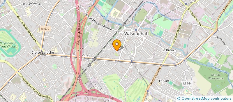 localisation de l'entreprise LES VOILES à WASQUEHAL