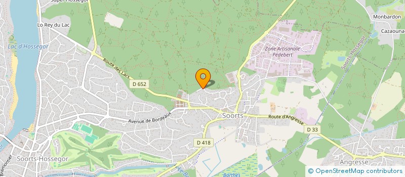 localisation de l'entreprise LES VOILES  SOORTS-HOSSEGOR