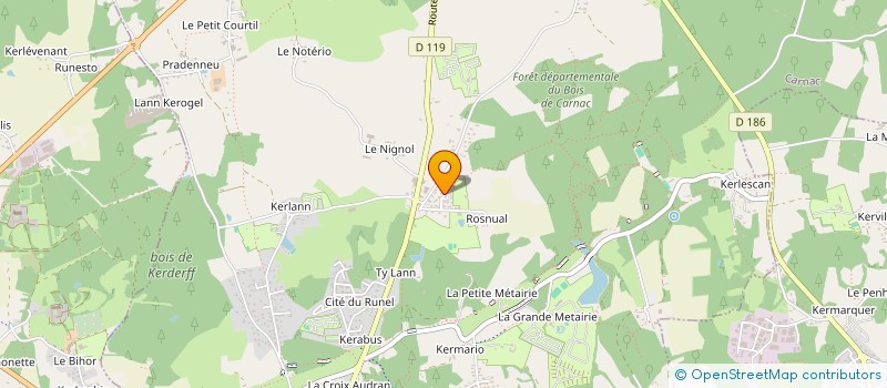 localisation de l'entreprise LES VOILES BAIE DE QUIBERON  PLOUHARNEL