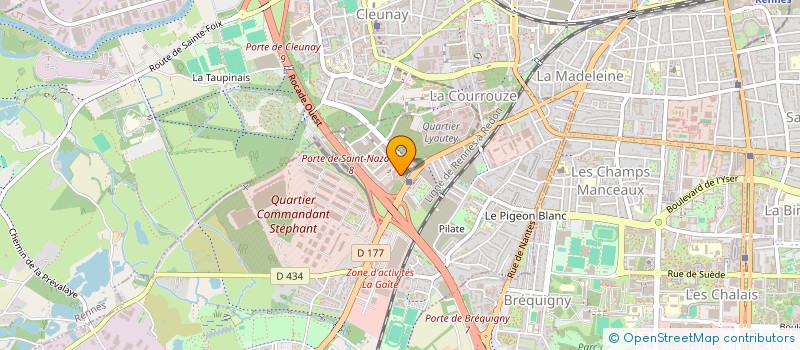 localisation de l'entreprise LES VOILES BLANCHES  SAINT-JACQUES-DE-LA-LANDE