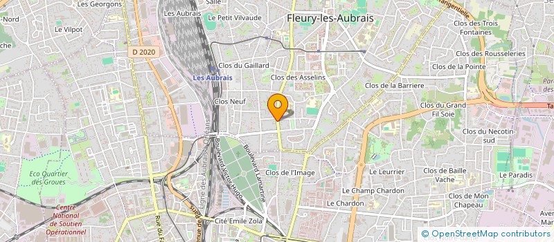 localisation de l'entreprise LES VOILES D'ORIENT à FLEURY-LES-AUBRAIS