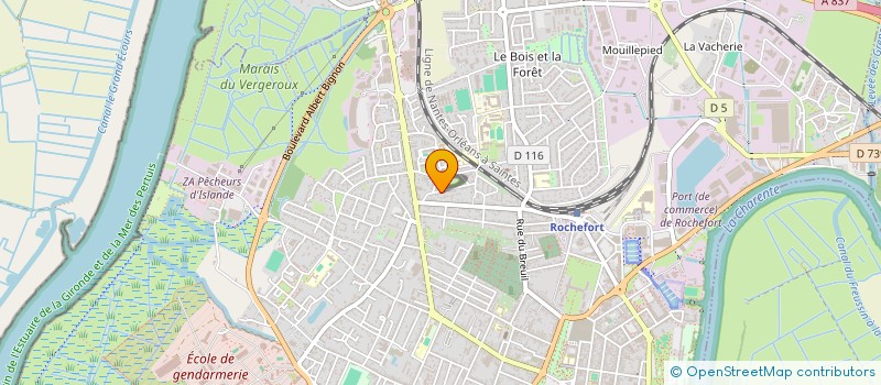 localisation de l'entreprise LES VOILES DE L'AMIRAL  ROCHEFORT