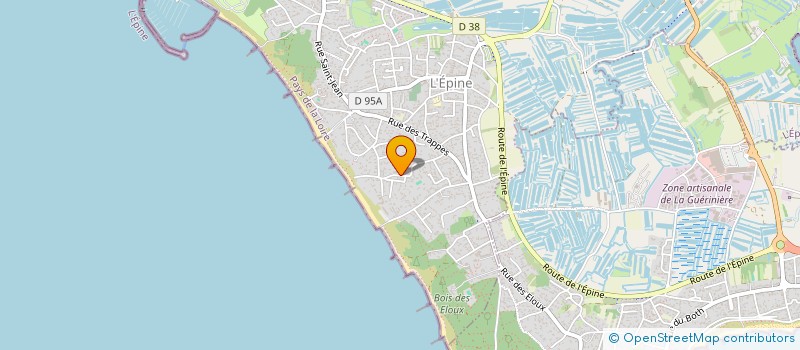 localisation de l'entreprise LES VOILES DE L'EPINE à L'EPINE