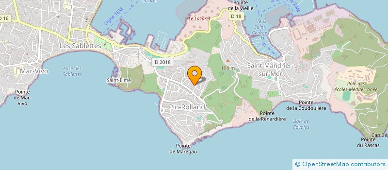 localisation de l'entreprise LES VOILES DE L'HERMIONE  SAINT-MANDRIER-SUR-MER