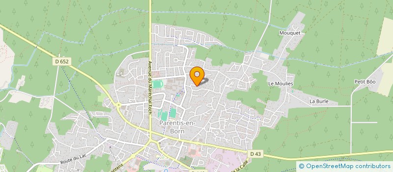 localisation de l'entreprise LES VOILES DE LA MAHOUNA  PARENTIS-EN-BORN