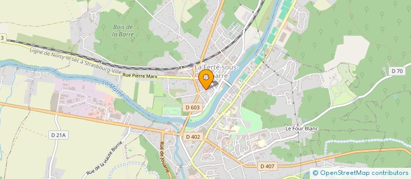 localisation de l'entreprise LES VOILES DE MARNE à LA FERTE-SOUS-JOUARRE