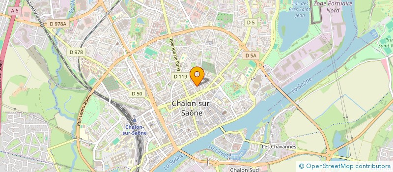 localisation de l'entreprise LES VOILES DE SAONE à CHALON-SUR-SAONE