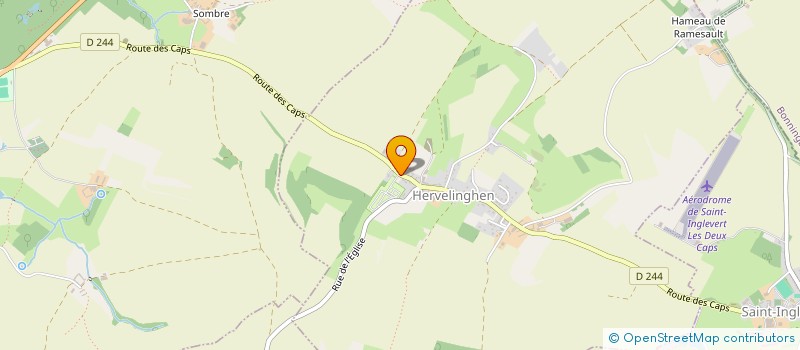 localisation de l'entreprise LES VOILES DES DEUX CAPS  HERVELINGHEN