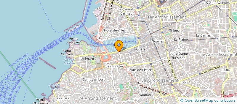 localisation de l'entreprise LES VOILES DU VIEUX PORT à MARSEILLE