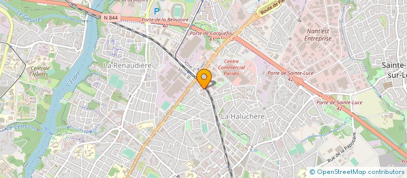 localisation de l'entreprise LES VOILES EN VRAC à NANTES