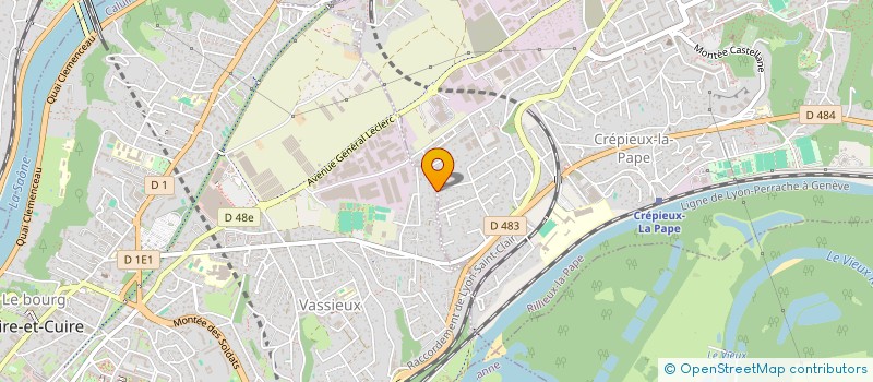 localisation de l'entreprise LES VOILES MEYZIEU  CALUIRE-ET-CUIRE