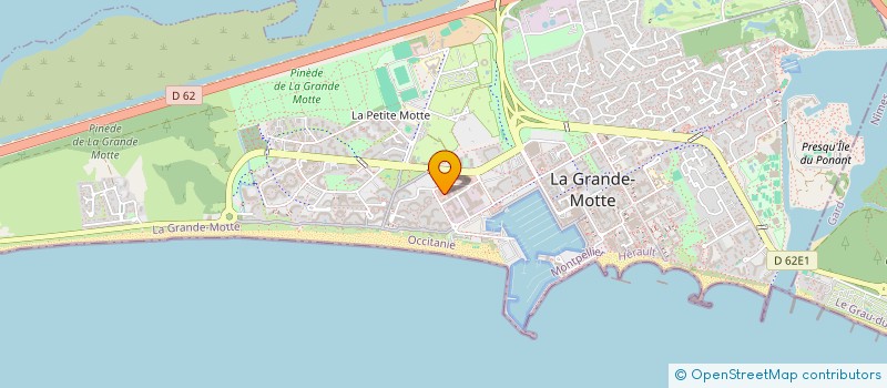 localisation de l'entreprise LES VOILIERS BLEUS  LA GRANDE-MOTTE
