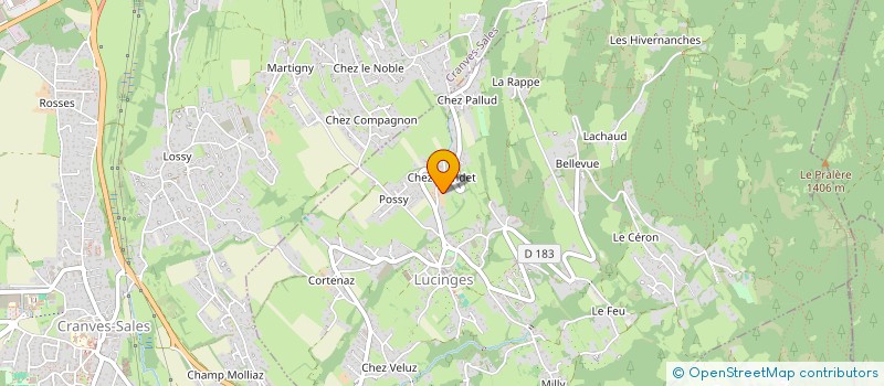 localisation de l'entreprise LES VOIRONS à LUCINGES