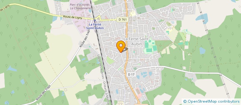 localisation de l'entreprise LES VOISIN  LA FERTE-SAINT-AUBIN