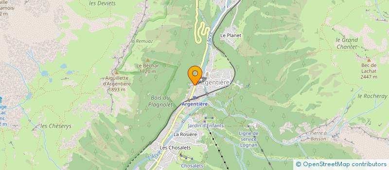 localisation de l'entreprise LES VOISINES à CHAMONIX-MONT-BLANC