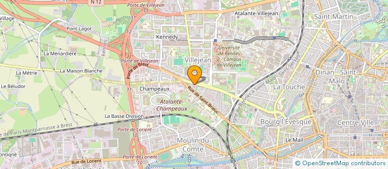 localisation de l'entreprise LES VOISINES  RENNES