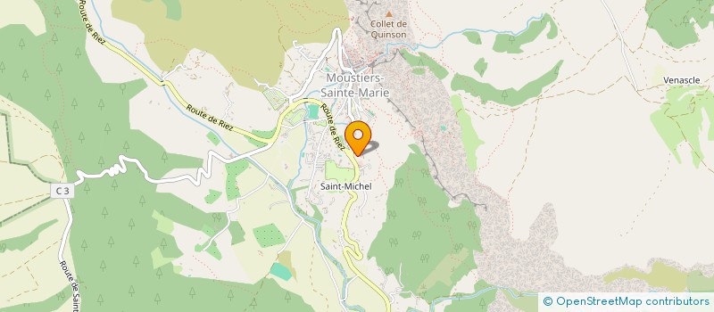 localisation de l'entreprise LES VOISINS à MOUSTIERS-SAINTE-MARIE