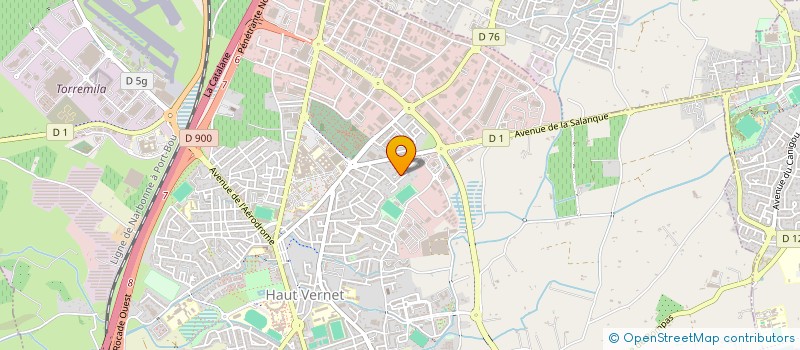 localisation de l'entreprise LES VOISINS DE LA RESIDENCE FREDERIC CHOPIN à PERPIGNAN