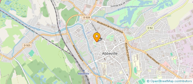 localisation de l'entreprise LES VOISINS DE SAINT JACQUES à ABBEVILLE