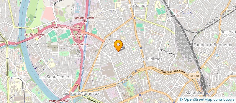 localisation de l'entreprise LES VOISINS DU 96 à TOULOUSE