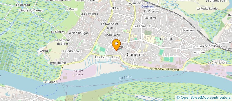 localisation de l'entreprise LES VOISINS DU BOURG D'AVAL à COUERON