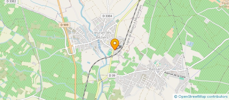 localisation de l'entreprise LES VOISINS DU DESSUS  LIEURAN-LES-BEZIERS