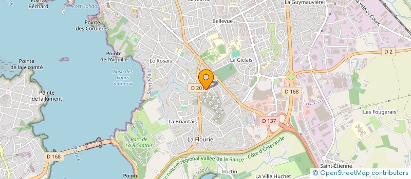 localisation de l'entreprise LES VOISINS DU PHARE  SAINT-MALO