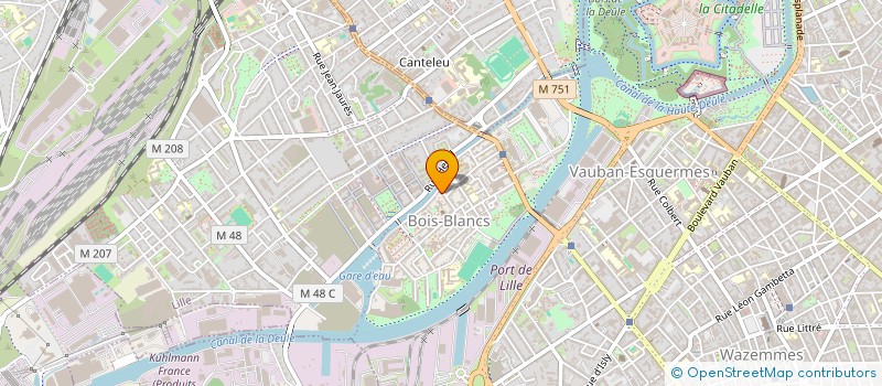 localisation de l'entreprise LES VOISINS DU QUAI à LILLE
