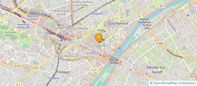 localisation de l'entreprise LES VOIX CHANTANTES DE LA TOUR à COURBEVOIE