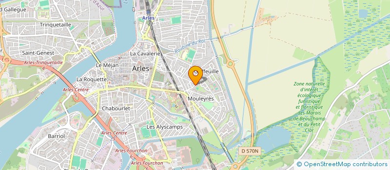 localisation de l'entreprise LES VOIX D'ARELATE  ARLES