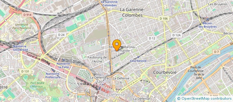 localisation de l'entreprise LES VOIX DE L'HORIZON à COURBEVOIE