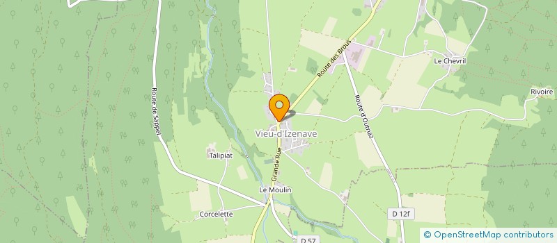 localisation de l'entreprise LES VOIX DE LA COMBE  VIEU-D'IZENAVE