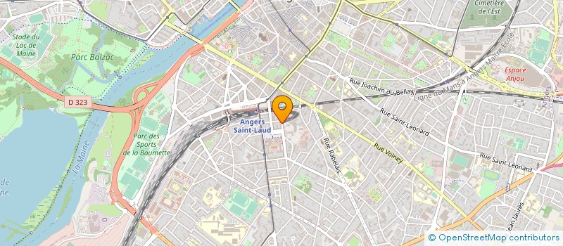 localisation de l'entreprise LES VOIX DE LA MUSIQUE à ANGERS