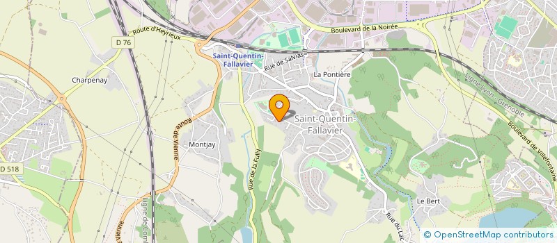 localisation de l'entreprise LES VOIX DE LA SCENE  SAINT-QUENTIN-FALLAVIER