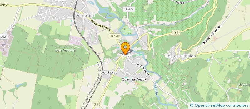 localisation de l'entreprise LES VOIX DE LA SEILLE  VOITEUR