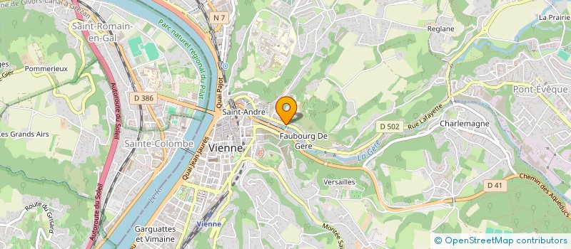 localisation de l'entreprise LES VOIX DE LA VALLEE à VIENNE