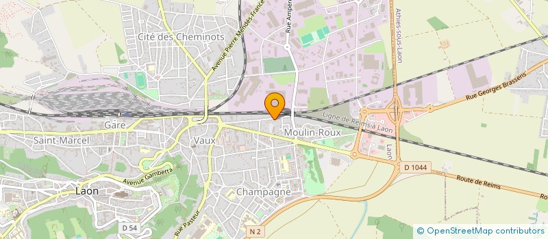 localisation de l'entreprise LES VOIX DE LAON à LAON