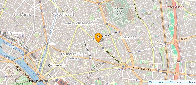 localisation de l'entreprise LES VOIX DE SAINT MEDARD  PARIS