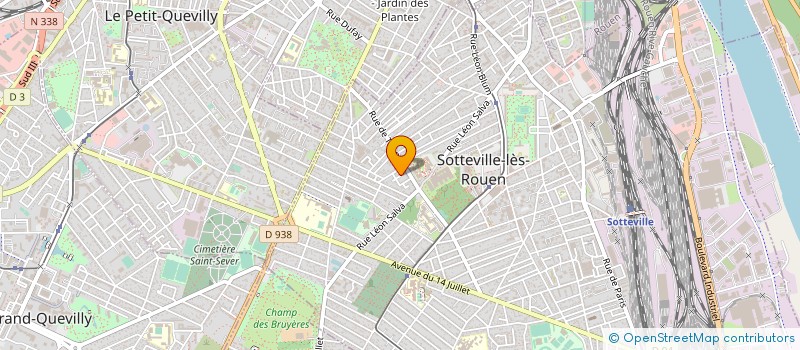 localisation de l'entreprise LES VOIX DES RAILS à SOTTEVILLE-LES-ROUEN