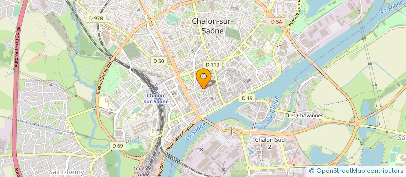 localisation de l'entreprise LES VOIX DIPHONIQUES à CHALON-SUR-SAONE