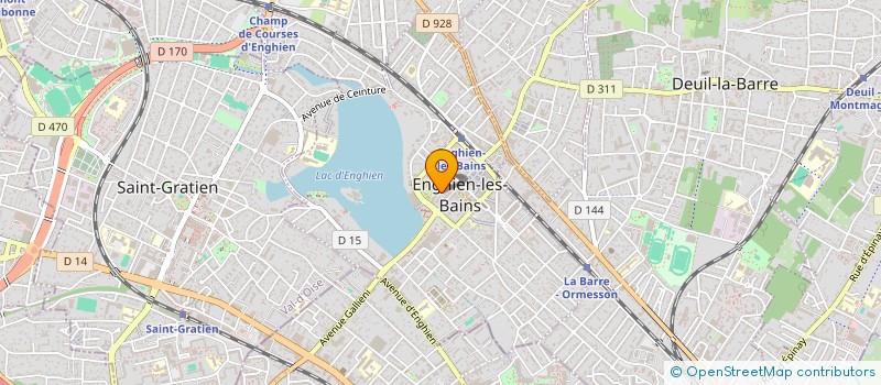 localisation de l'entreprise LES VOIX DU LAC  ENGHIEN-LES-BAINS