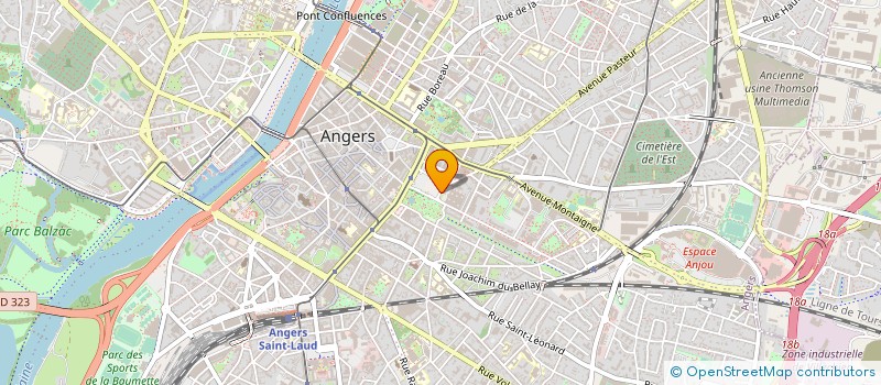 localisation de l'entreprise LES VOIX DU PALAIS à ANGERS