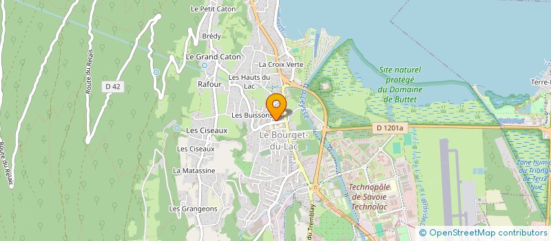 localisation de l'entreprise LES VOIX DU PRIEURE  LE BOURGET-DU-LAC