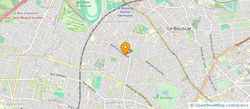 localisation de l'entreprise LES VOIX DU VENT  LE BOUSCAT