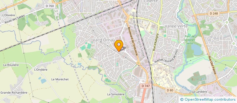 localisation de l'entreprise LES VOIX LA à LA ROCHE-SUR-YON