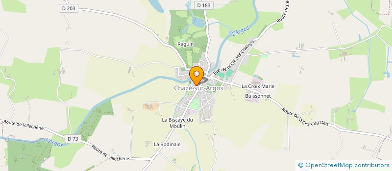 localisation de l'entreprise LES VOIX MISES EN LUMIERE  CHAZE-SUR-ARGOS