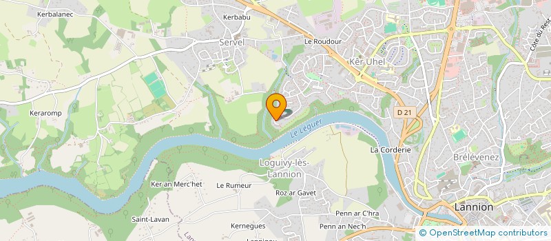 localisation de l'entreprise LES VOIX NATURELLES  LANNION